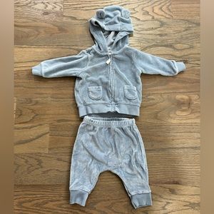 Carters Infant Boys French Terry Sweatsuit Set - Blue - Size 3 Months
